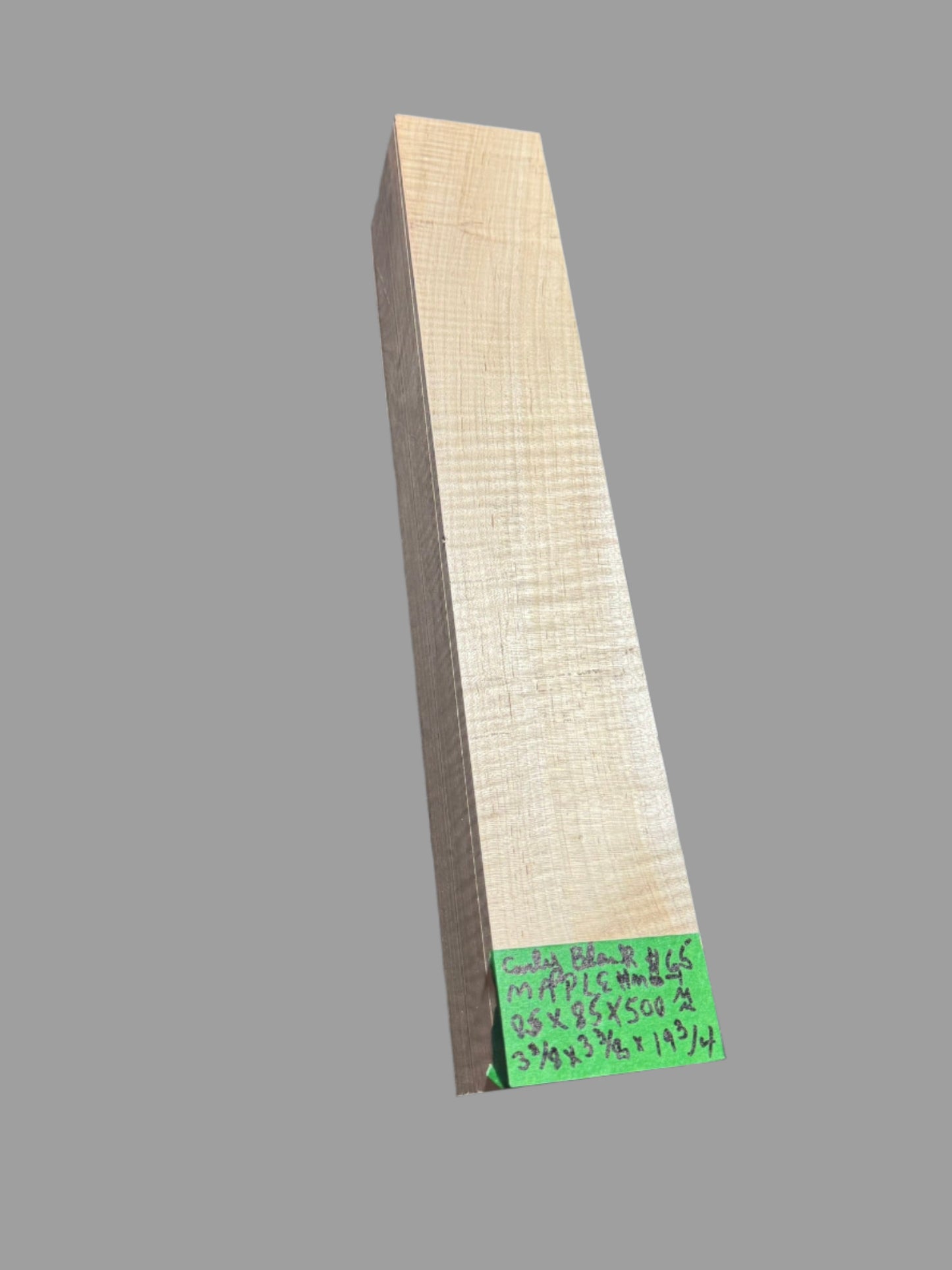 Curly maple neck blank