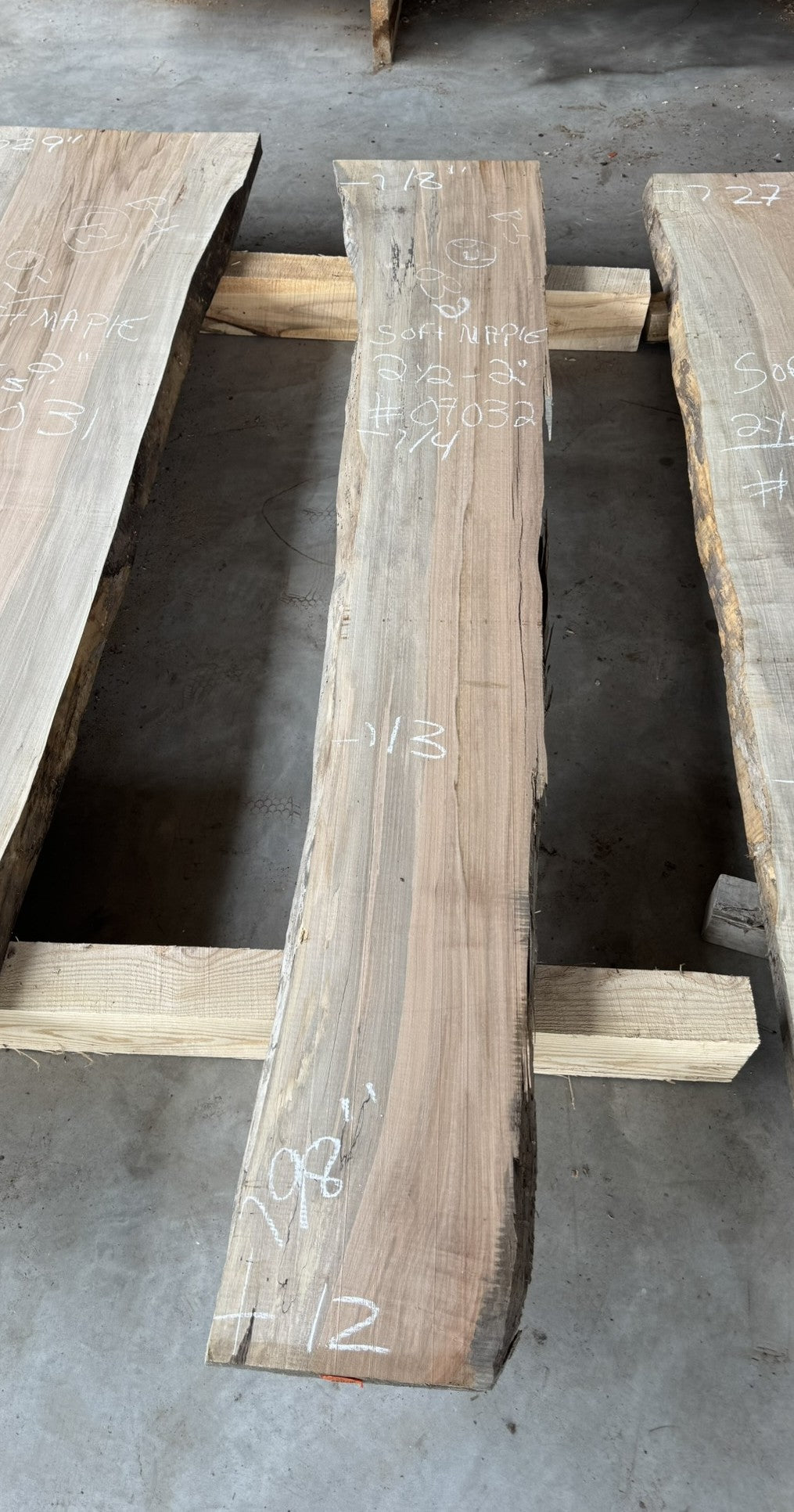 Slab en érable plaine déjà plané(#07032). Bois séché au four.