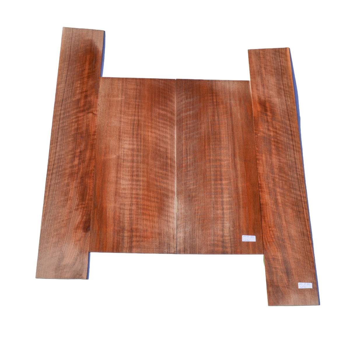 Sanded Curly Black Walnut back and sides for jumbo guitar (#nnc-85)