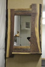 Load image into Gallery viewer, Black Walnut live edge mirror (mirr-04)
