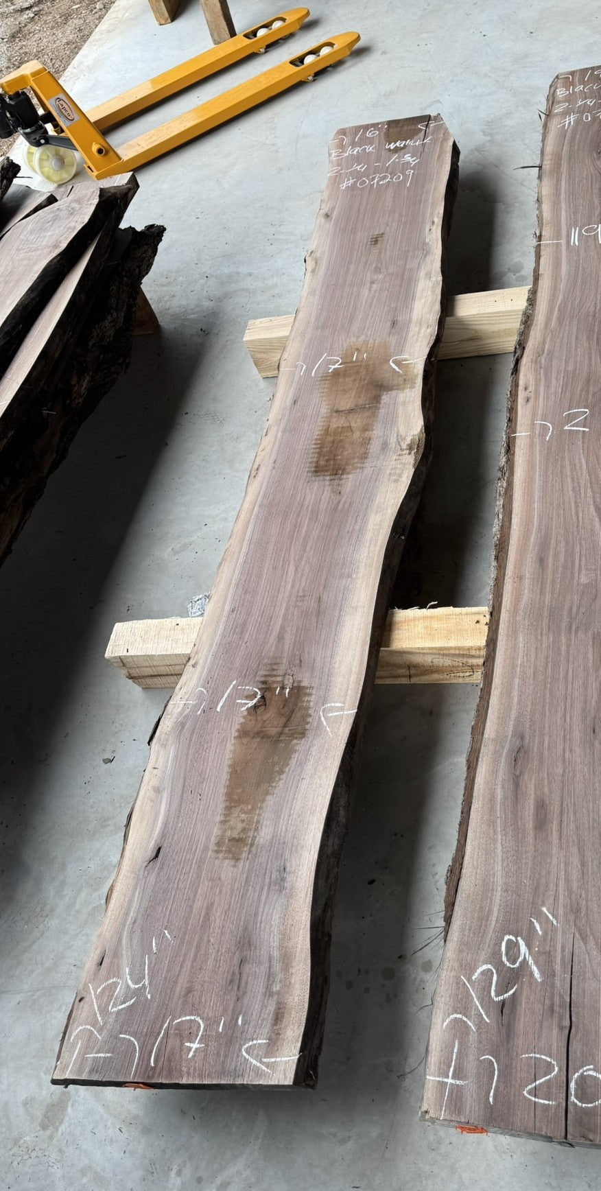 Planed Small Kiln dried Black Walnut Slab