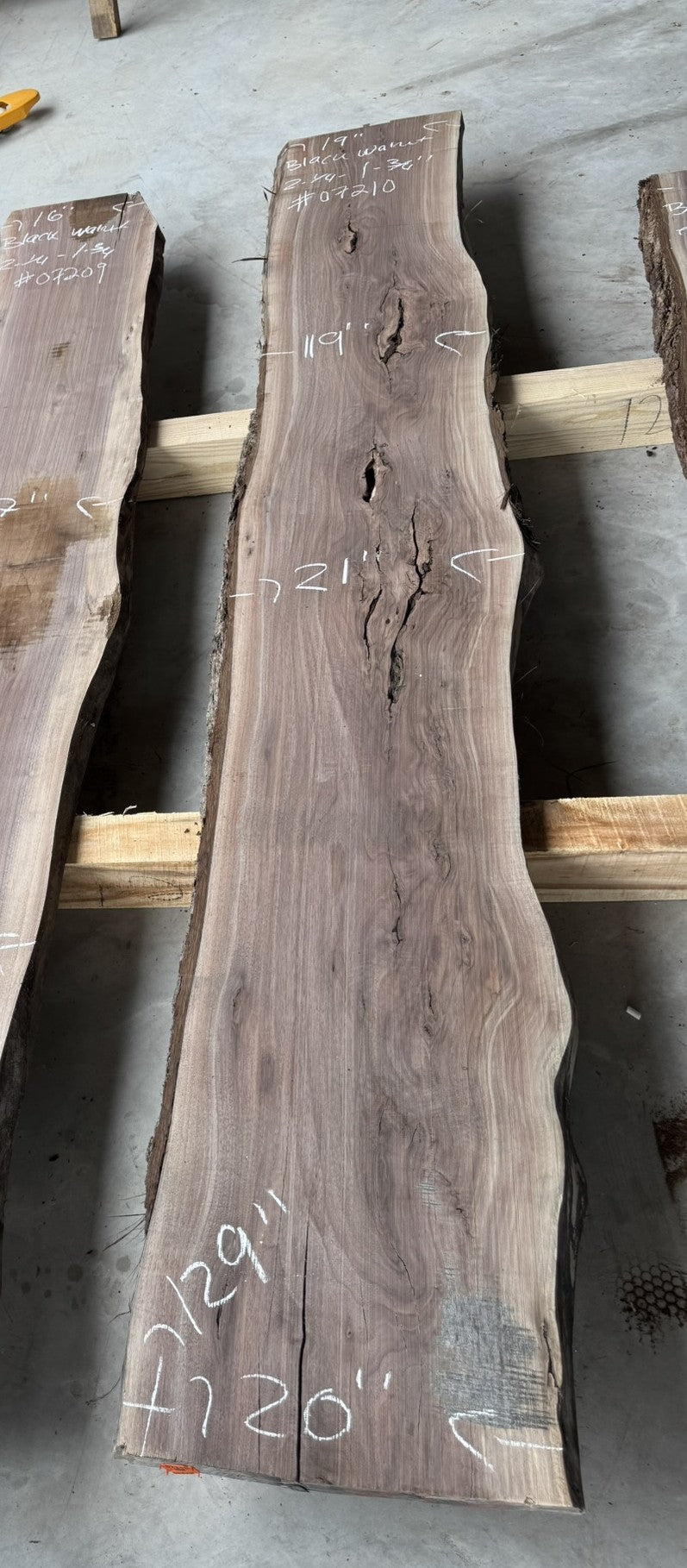 Planed Small Kiln dried Black Walnut Slab
