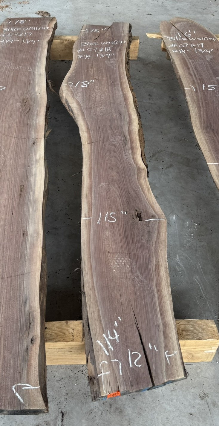 Planed Small Kiln dried Black Walnut Slab