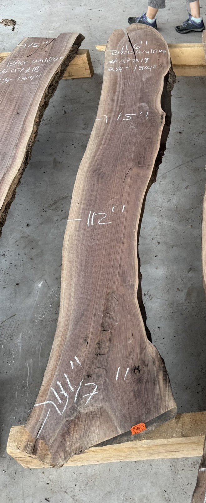 Planed Small Kiln dried Black Walnut Slab
