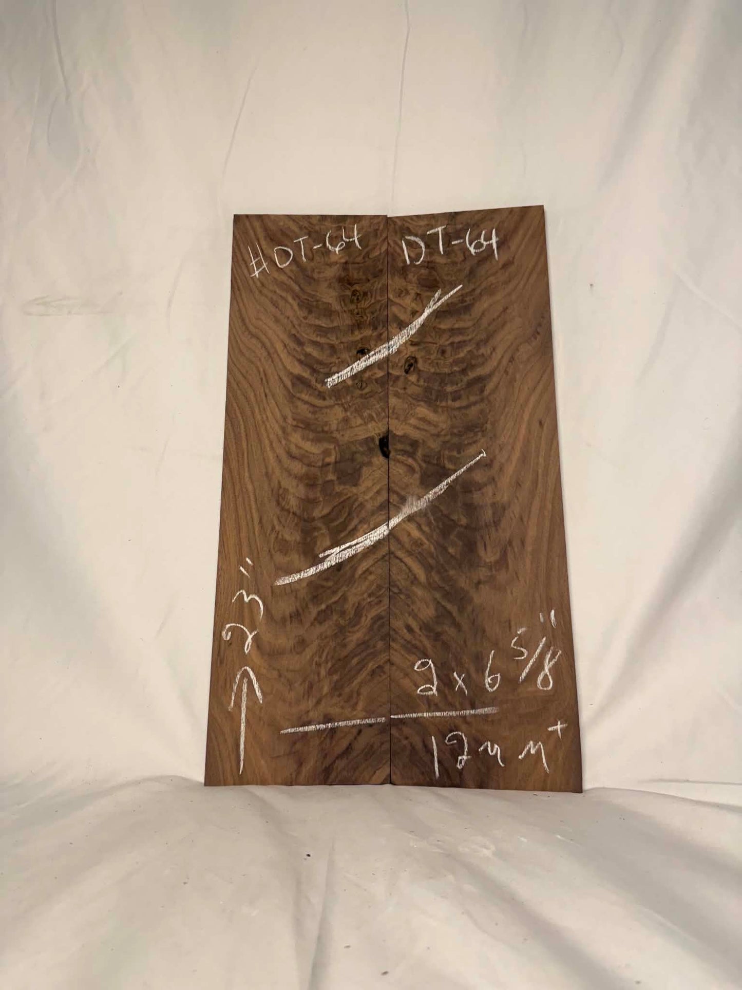 Black Walnut Crotch Drop Top (#DT-64)
