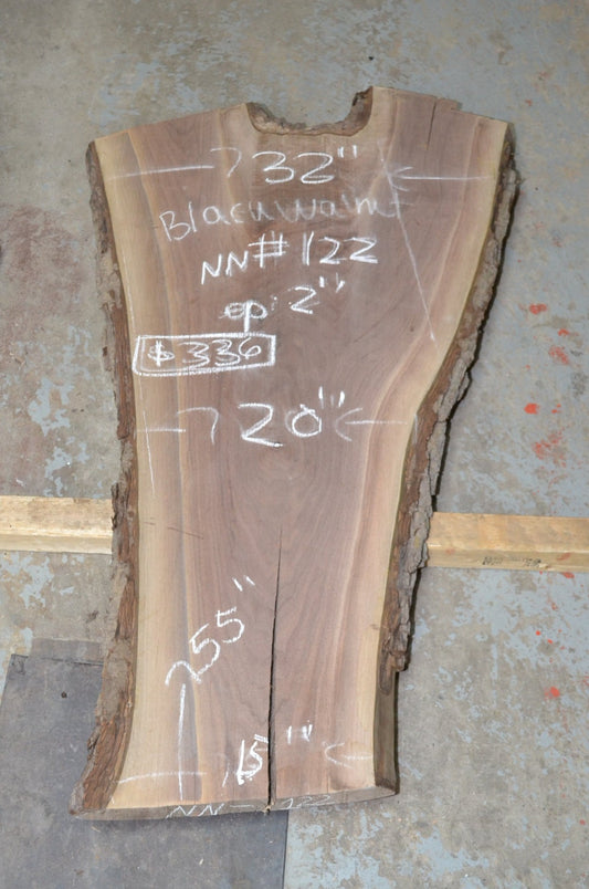 Small Kiln dried Black Walnut Slab (#n-112)