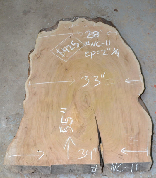 Kiln dried Butternut Ovale Slab