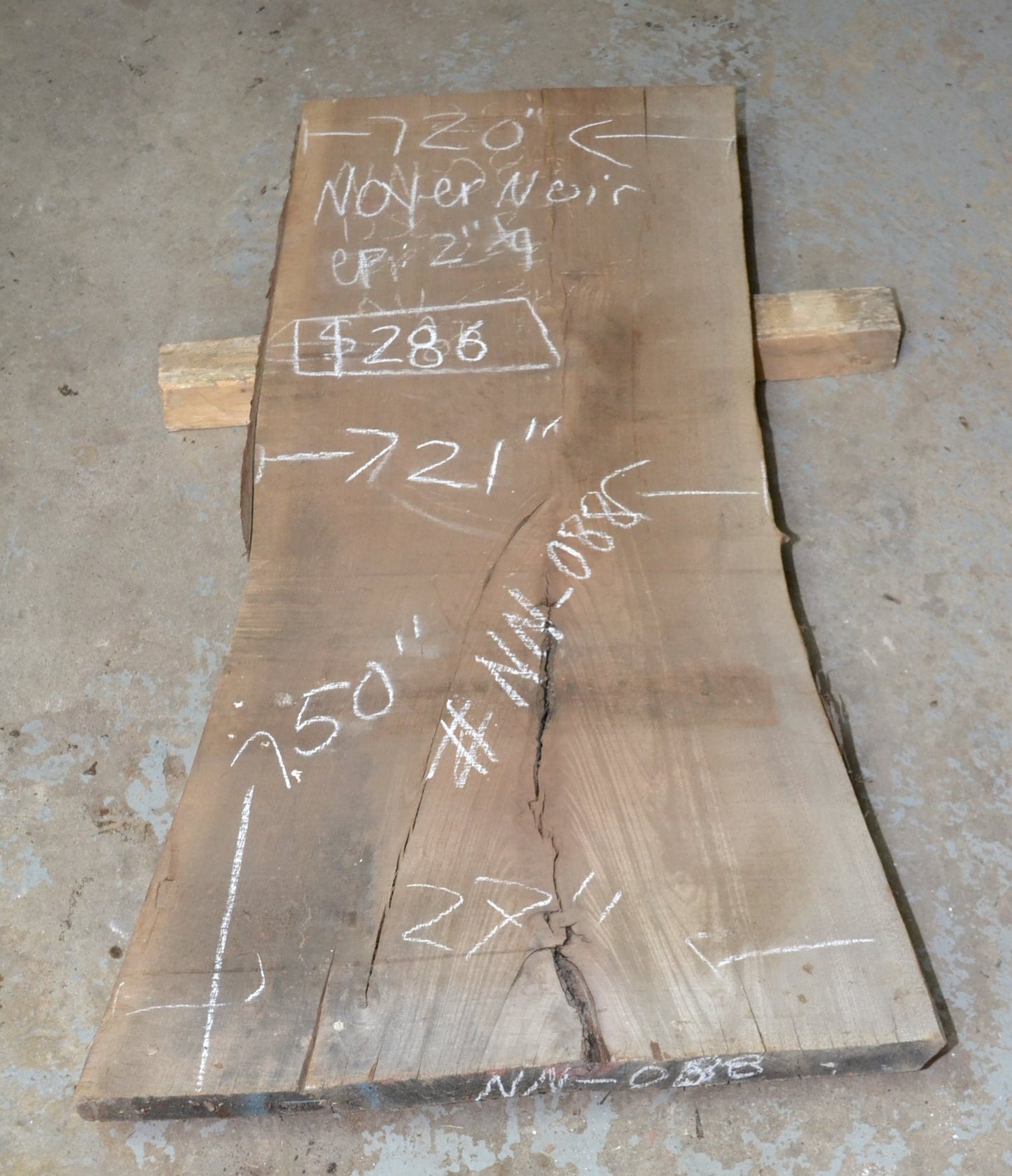 Small Kiln dried Black Walnut Slab (#nn-088)