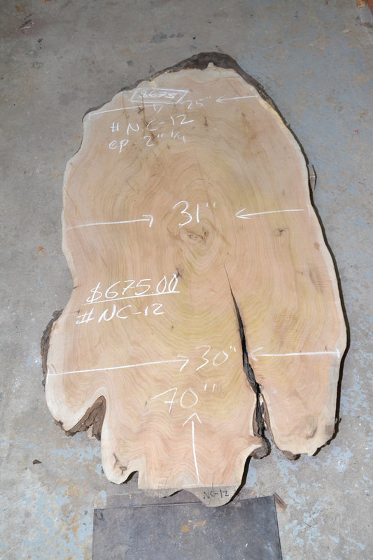 Kiln dried butternut Ovale Slab (#nc-12)