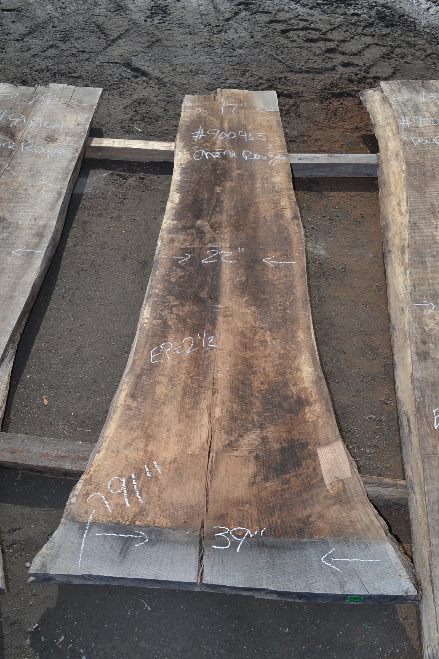 Kiln dried Red Oak Slab(#900965)