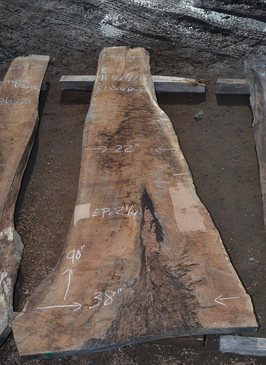 Slab en Chêne rouge (#900971). Bois séché au four. 