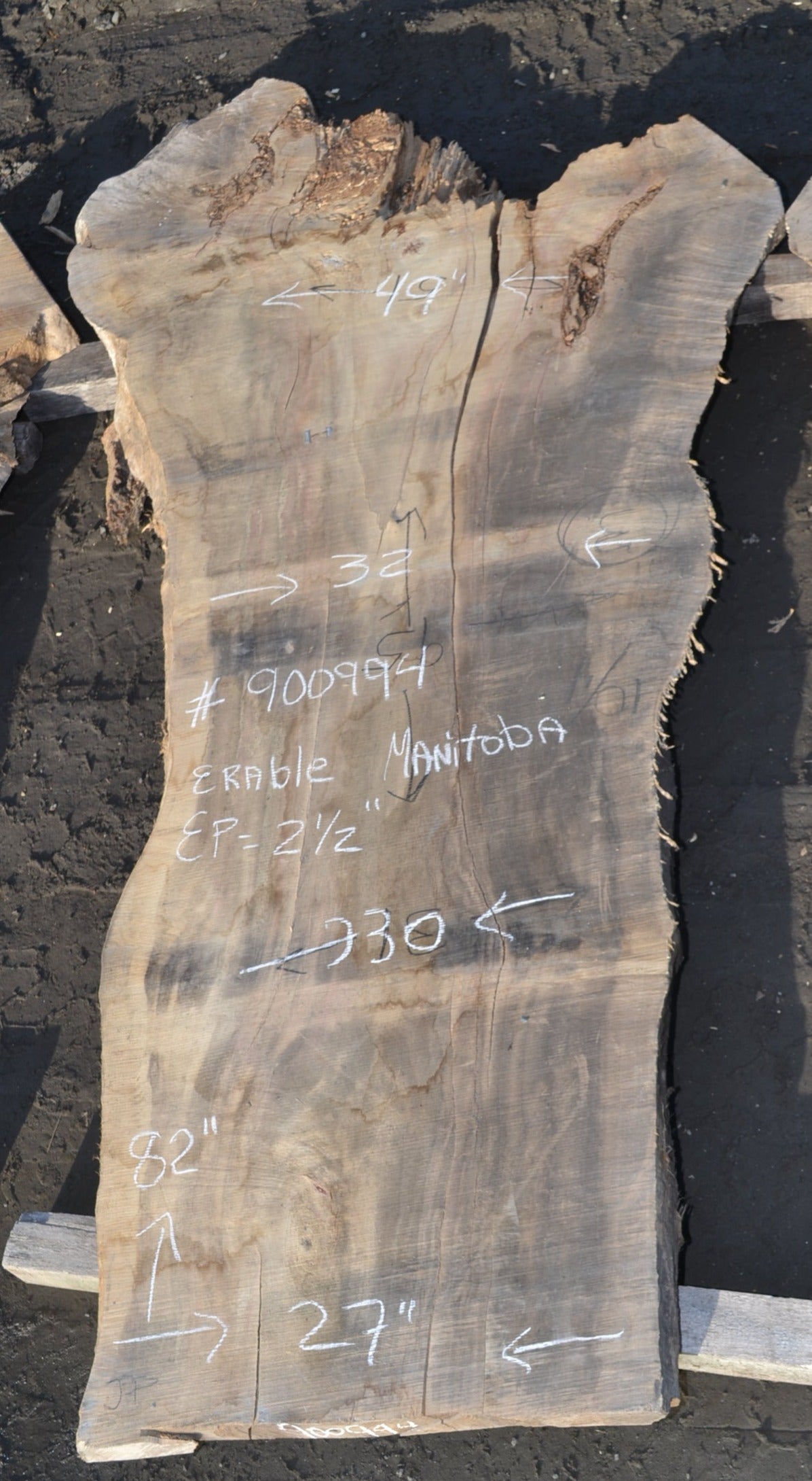 Manitoba Maple Kiln dried Slab (#900994)