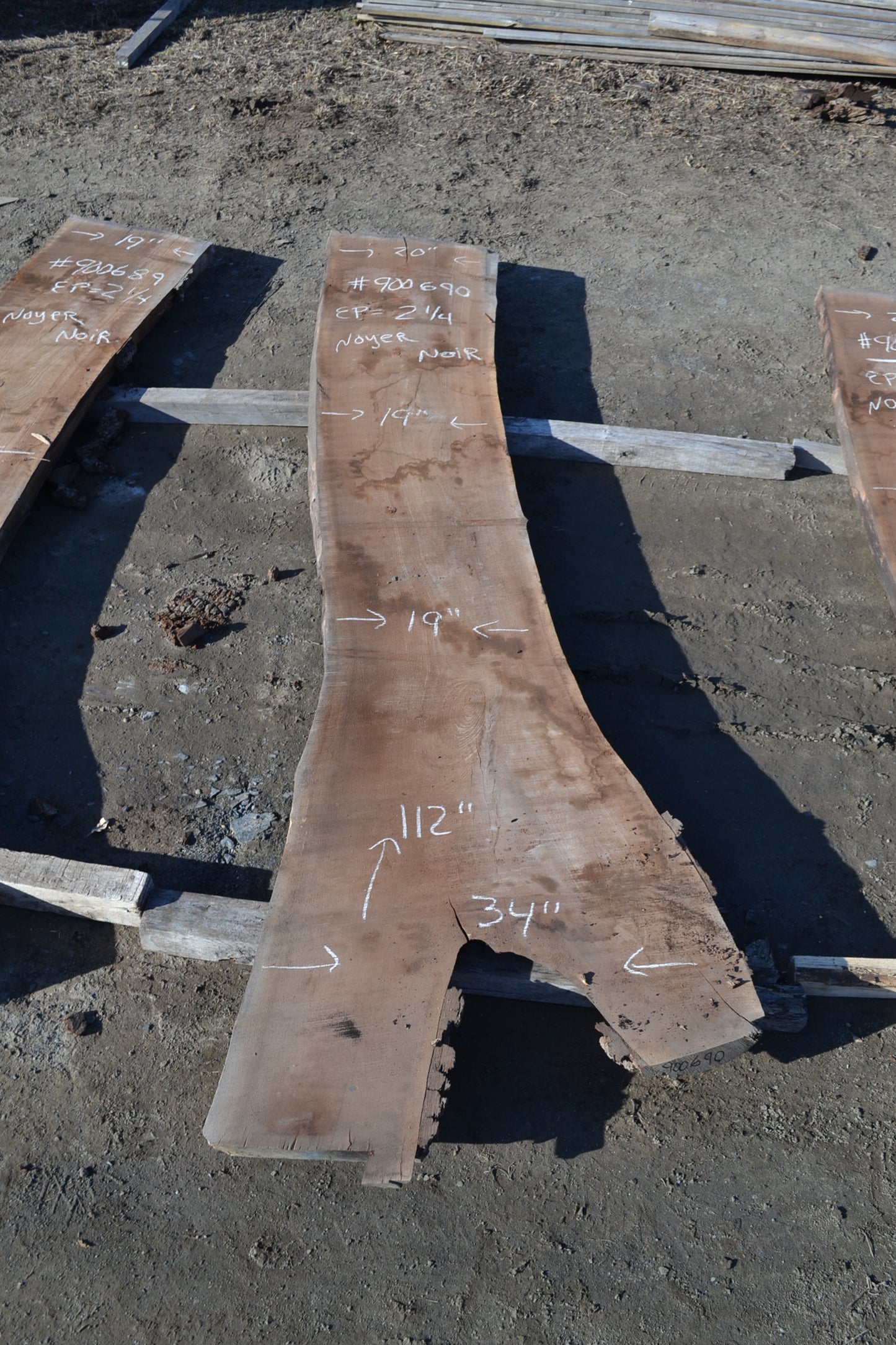 Kiln dried Black Walnut Slab (#900690)