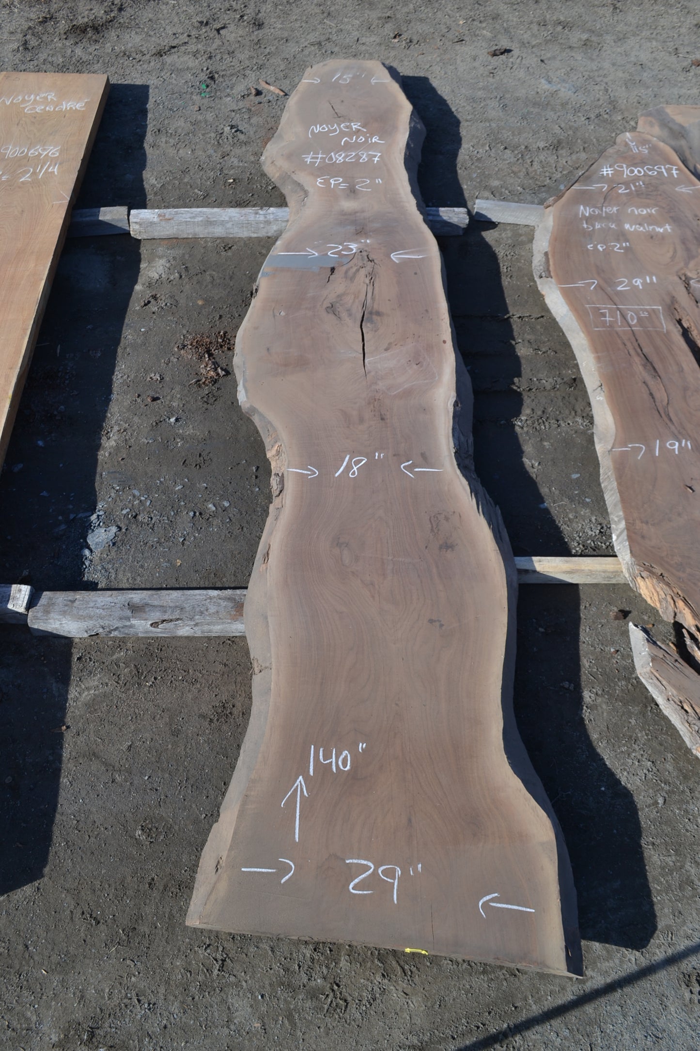 Kiln dried Black Walnut Slab (#08287)