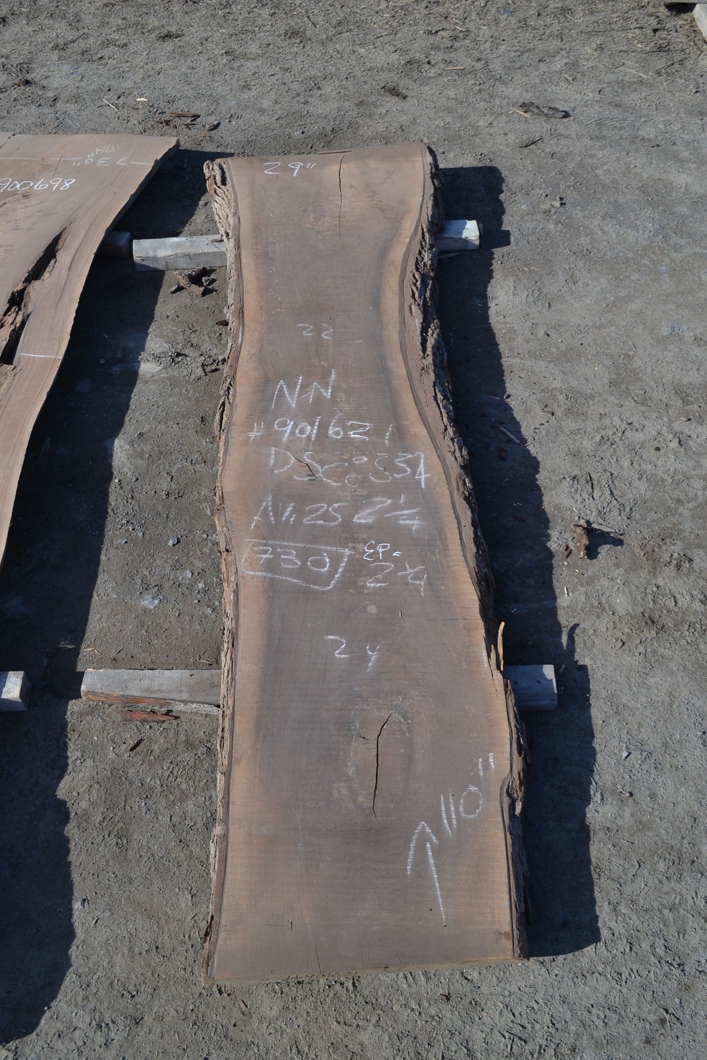 Kiln dried Black Walnut Slab.(#901621)