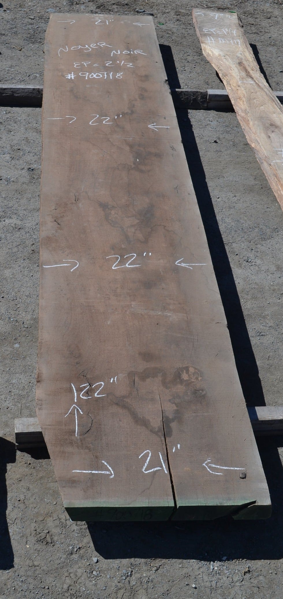 Kiln dried Black Walnut Slab(#900718)