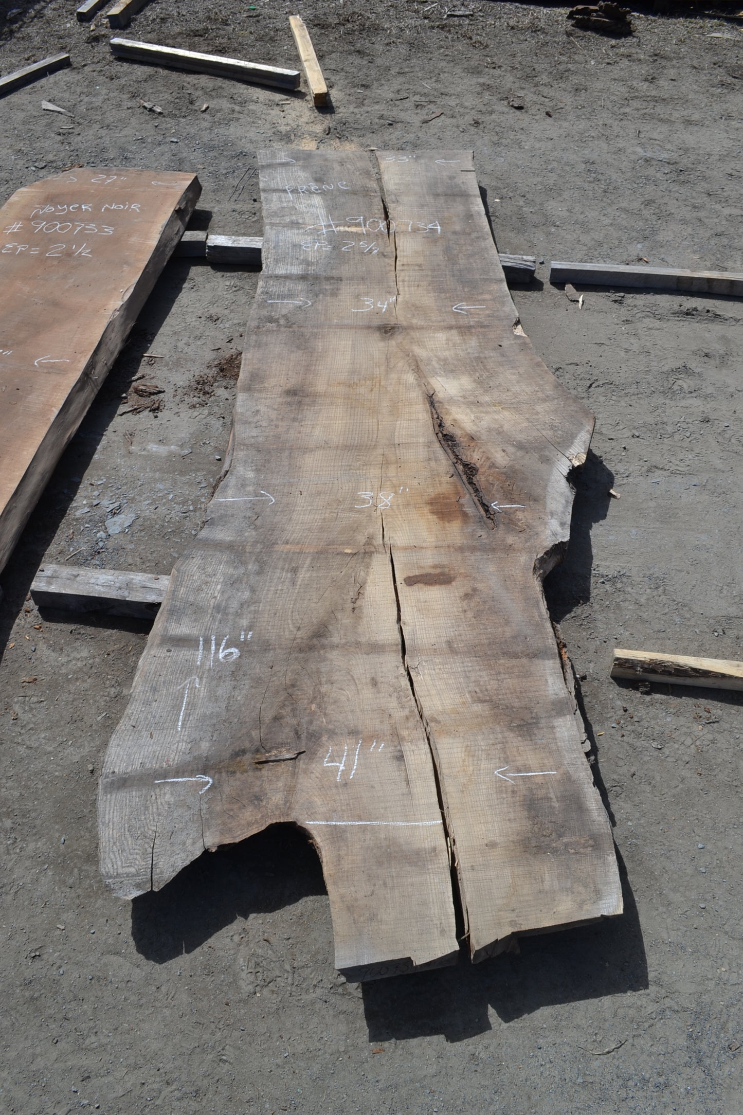 Kiln dried Ash Slab (#900734)