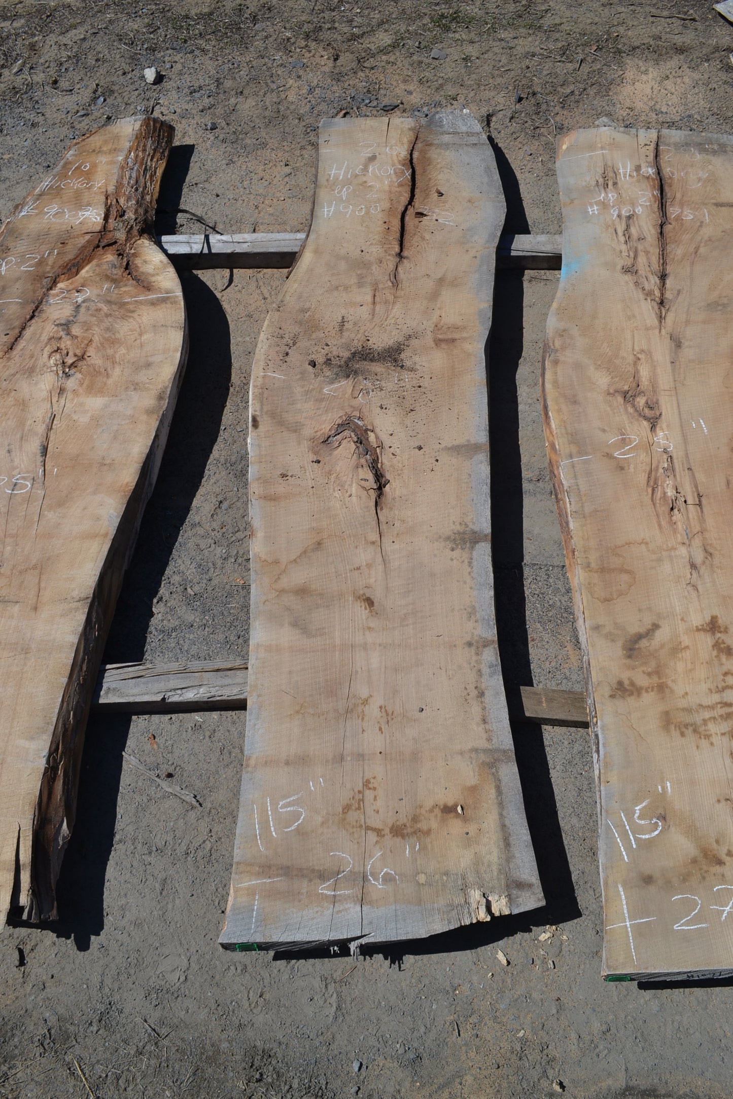 Kiln dried Hickory Slab (#900752)