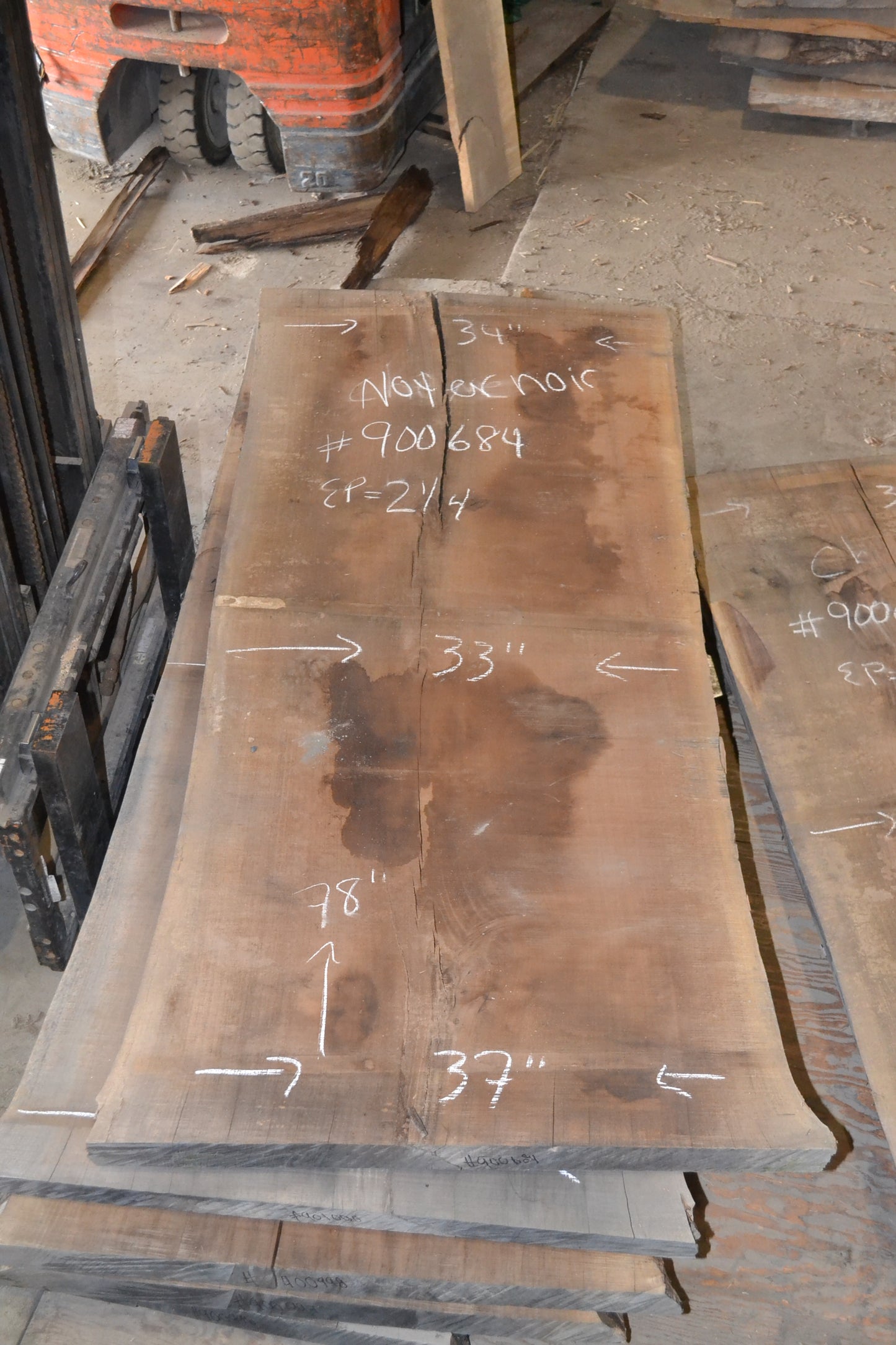 Kiln dried Black Walnut Slab (#900684)