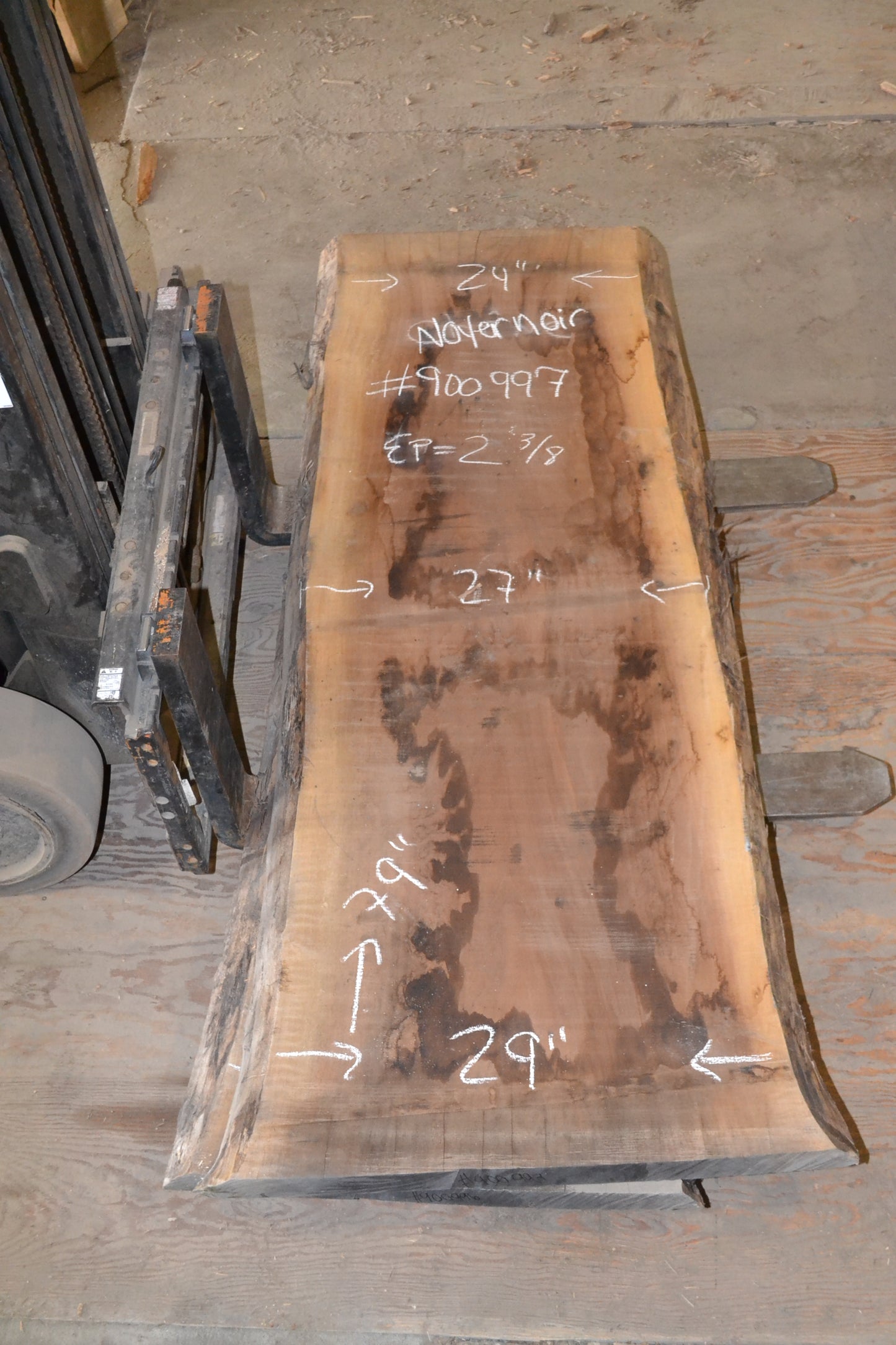 Kiln dried Black Walnut Slab (#900997)