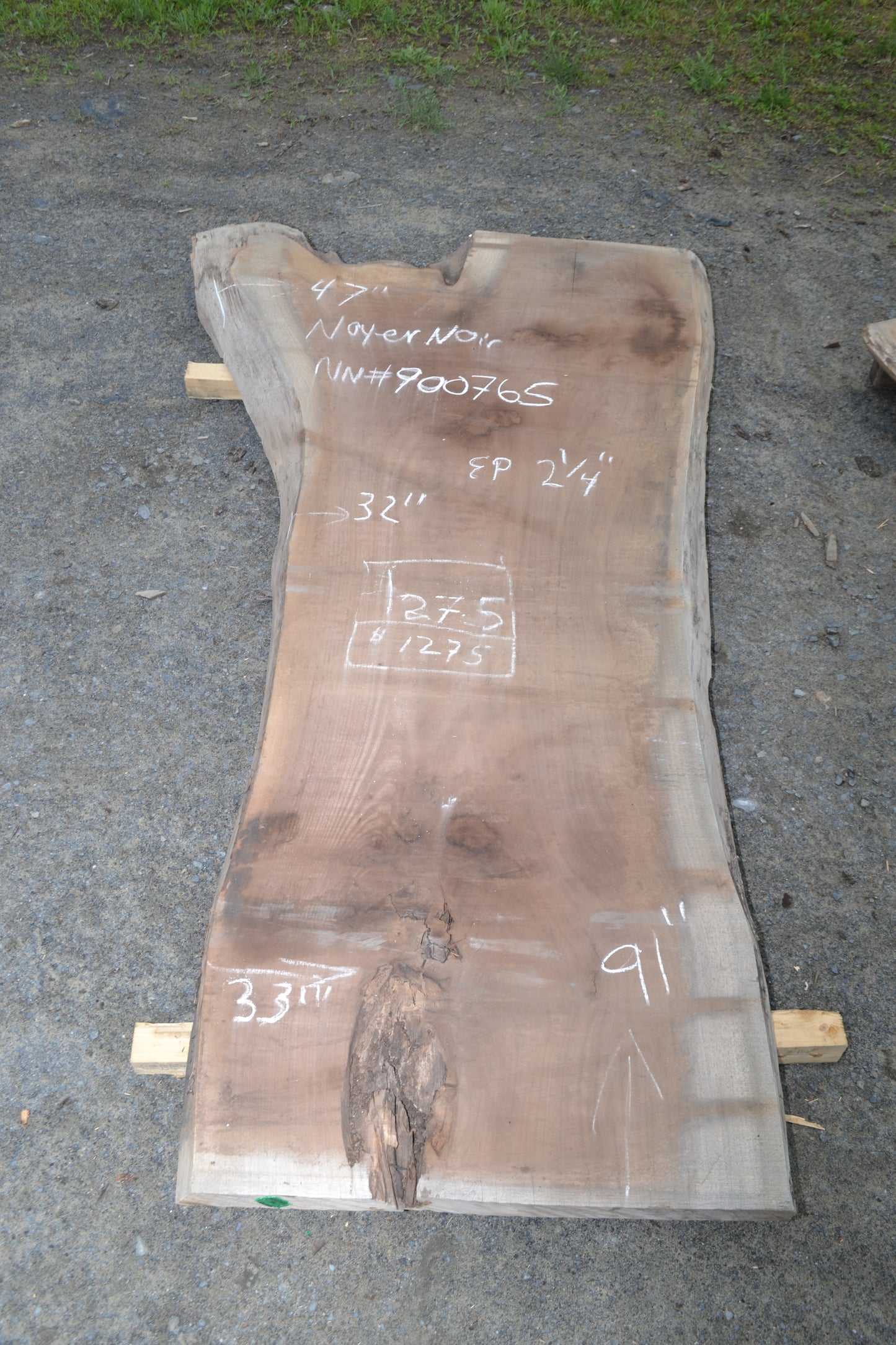 Kiln dried Black Walnut Slab (#900765)