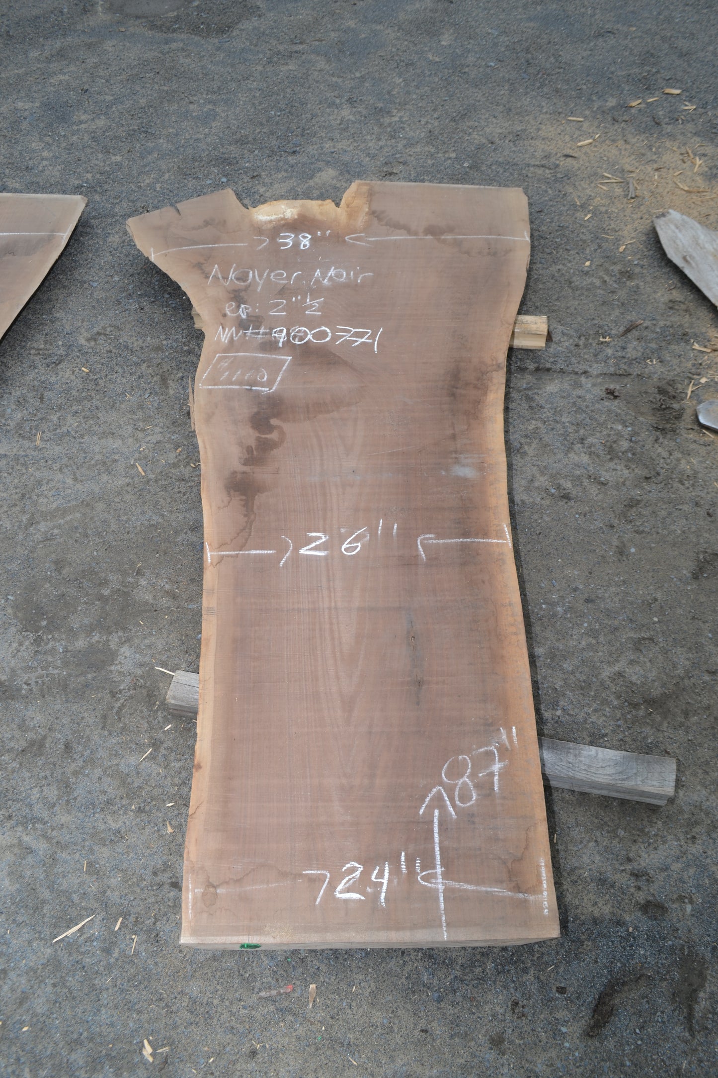 Kiln dried Black Walnut Slab (#900771)