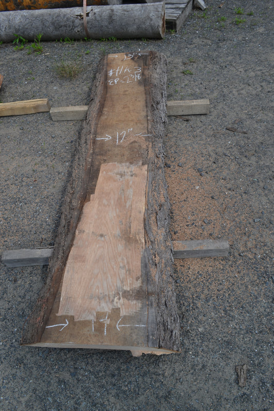 Slab de bois en Hickory . Bois sécher au four. (#HK-3) 