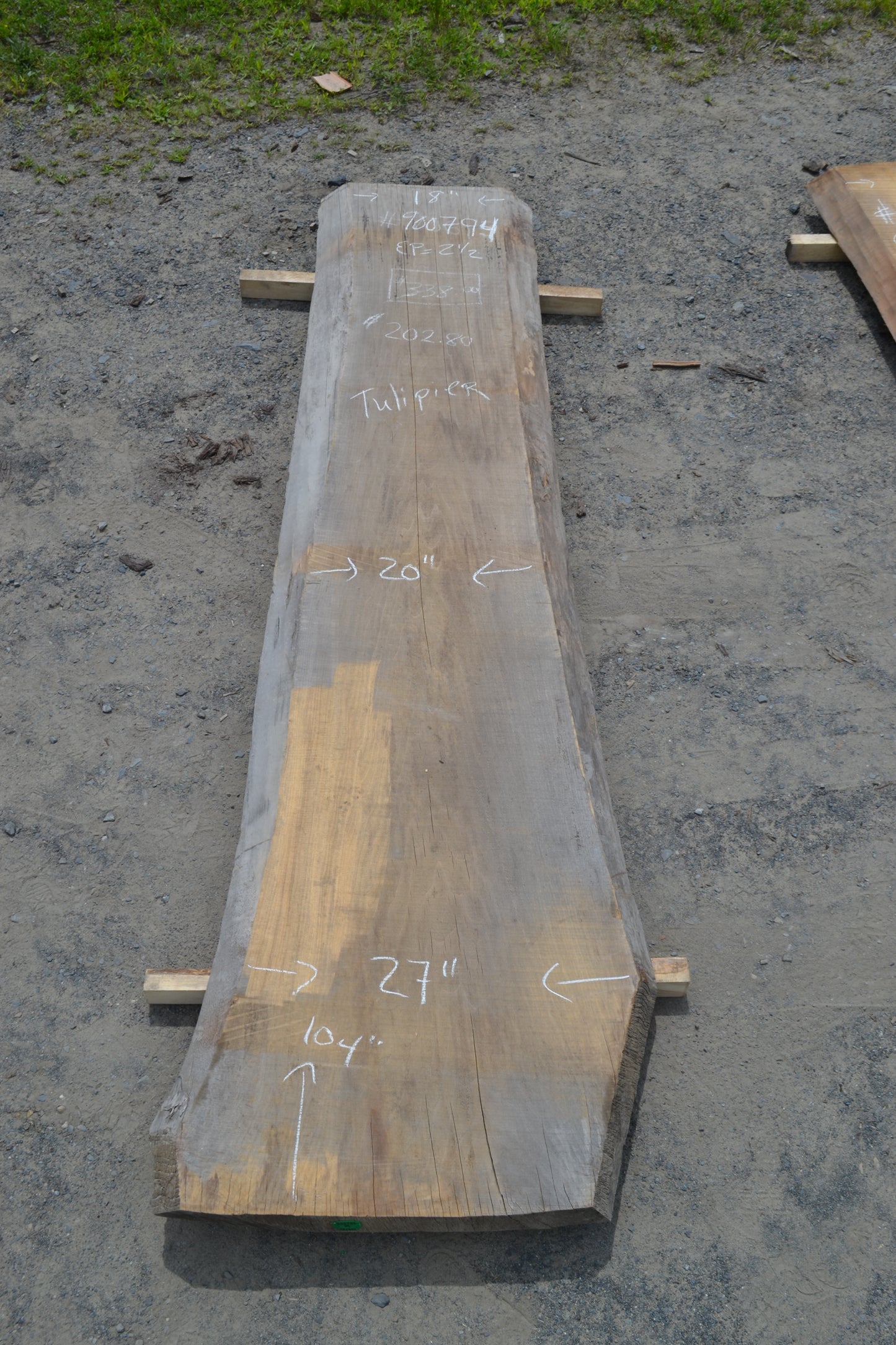 Tulip Poplar kd Slab (#900794)