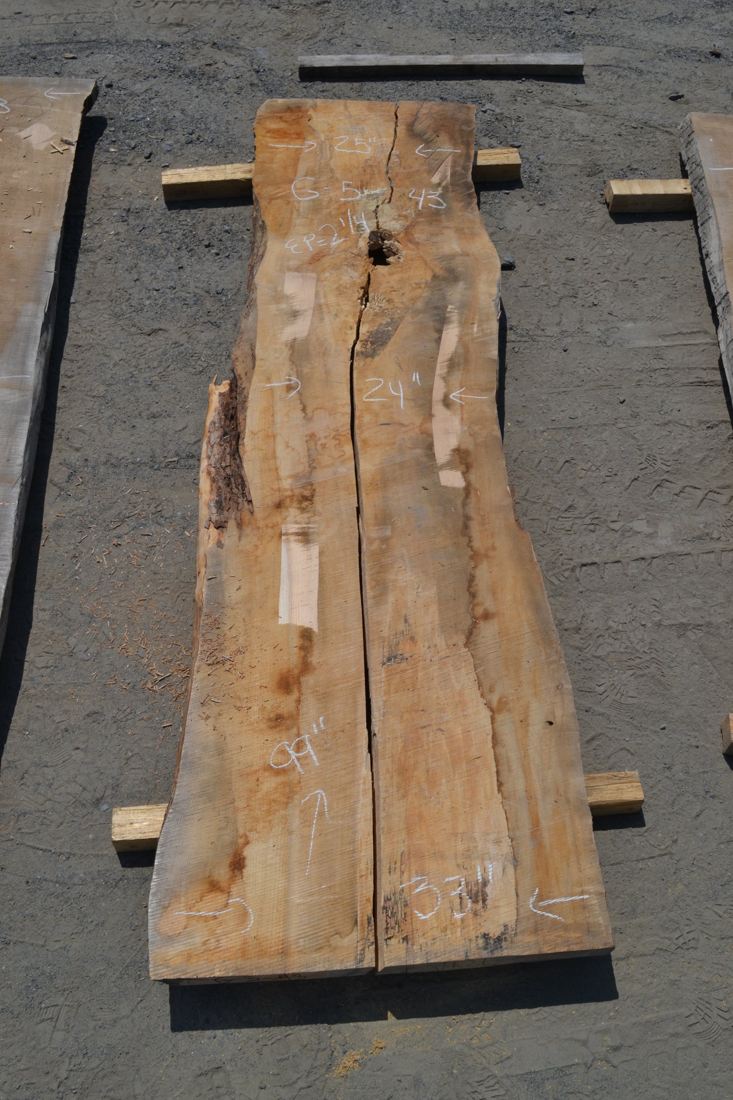 Kiln Dried Hard Maple Slab (#G-5)