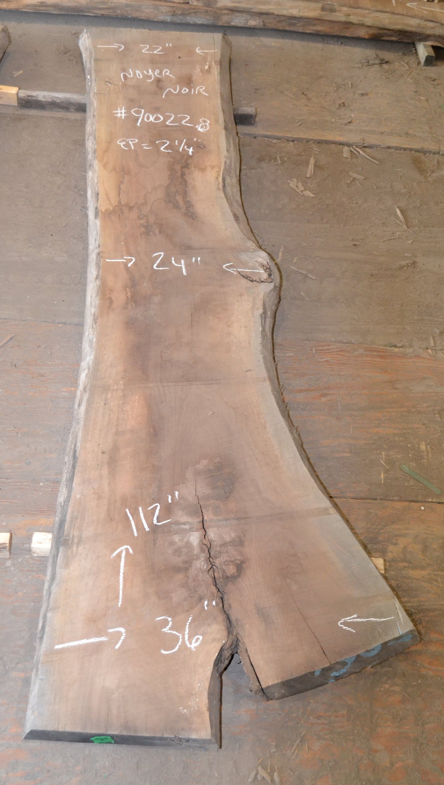 Slab KD Black Walnut