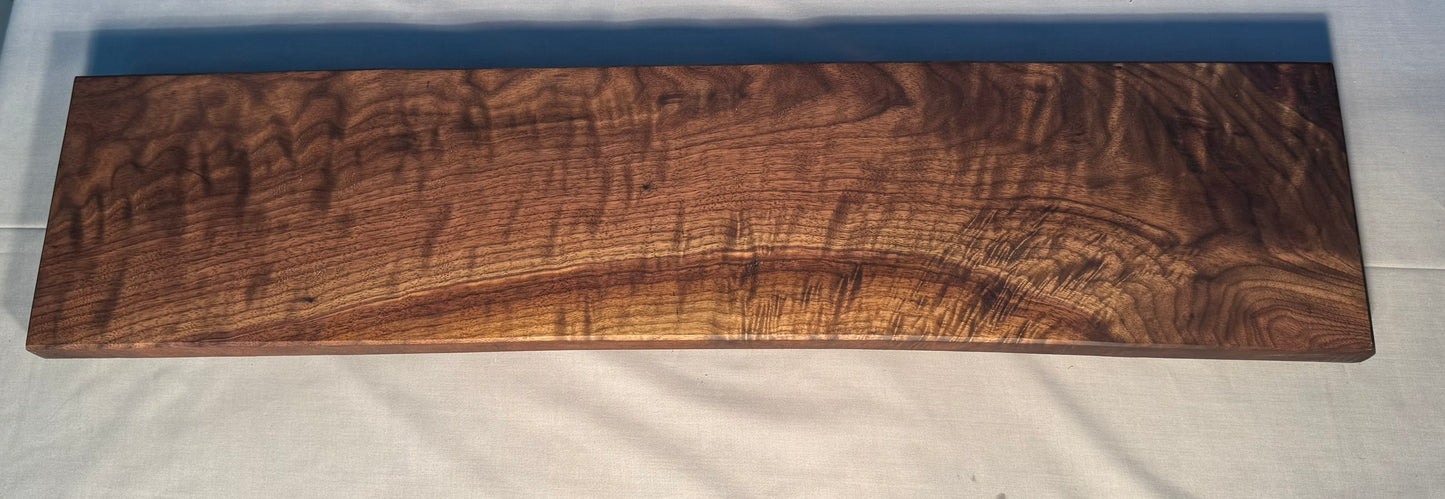 Curly Black Walnut bath tray (#pb-8)