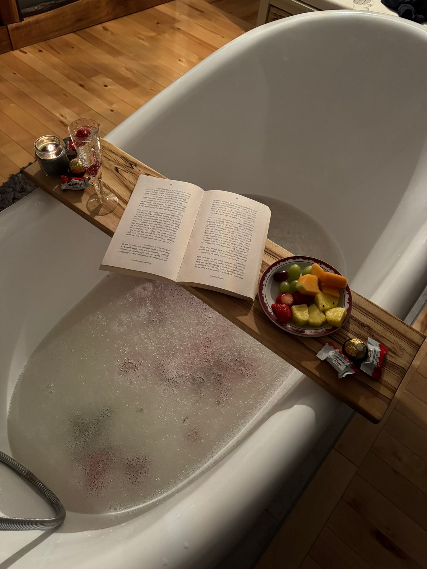 Rustic Spolted Yellow Birch Bath Tray (#pb-4)