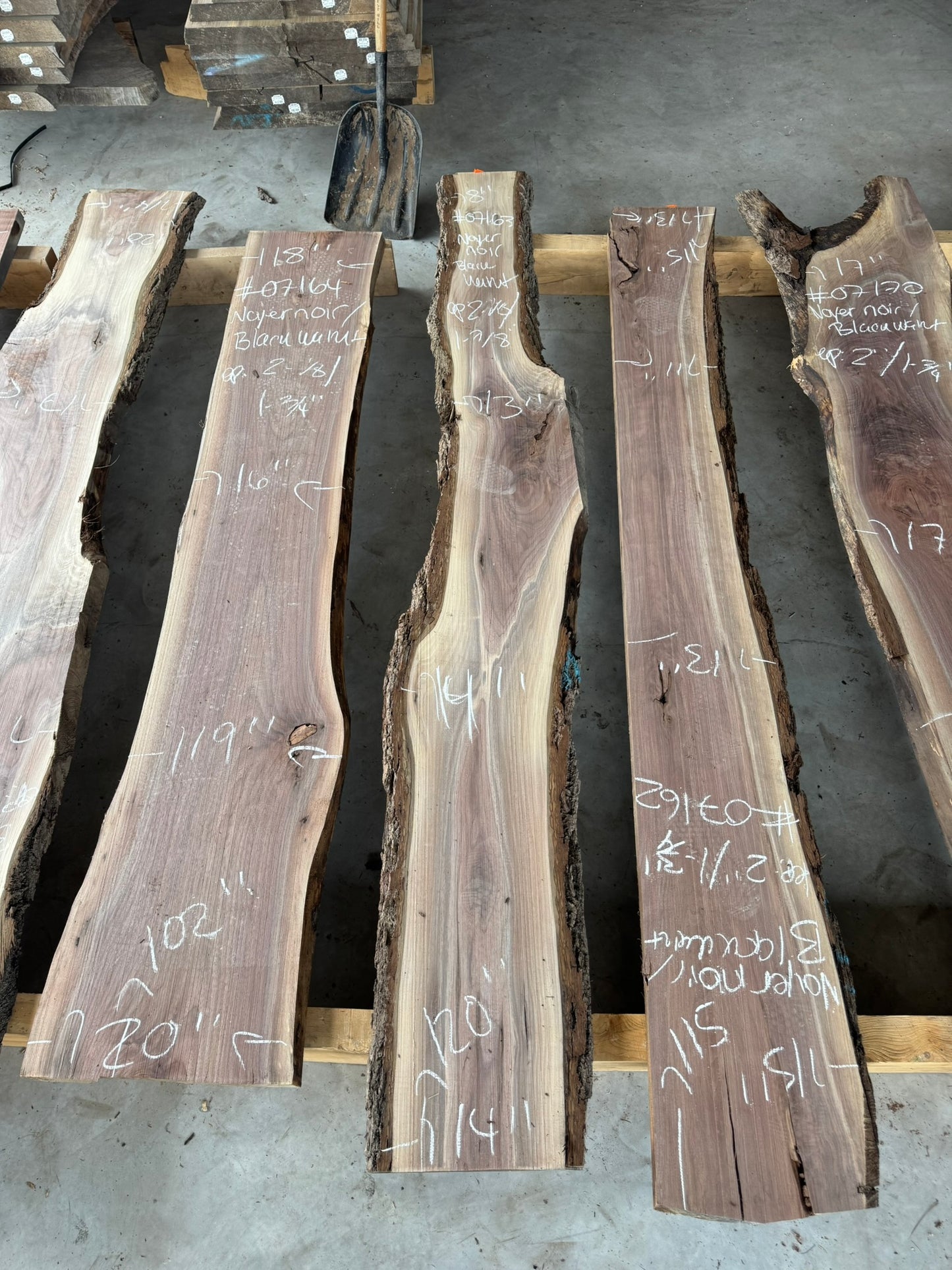 Planed Black Walnut Live Edge