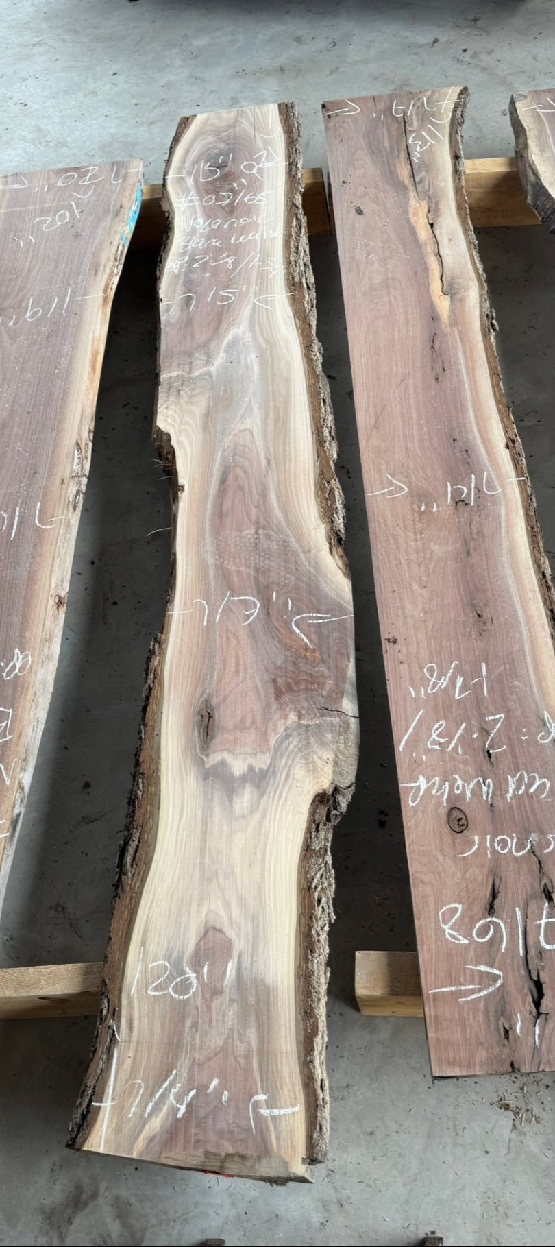 Planed Black Walnut Live Edge