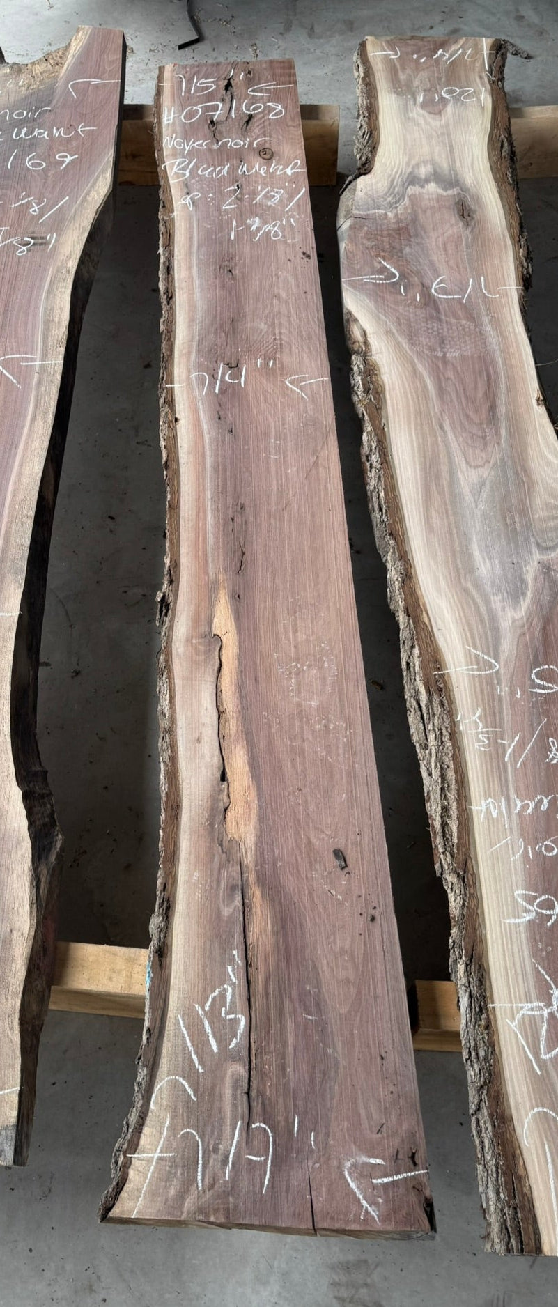 Planed Black Walnut Live Edge