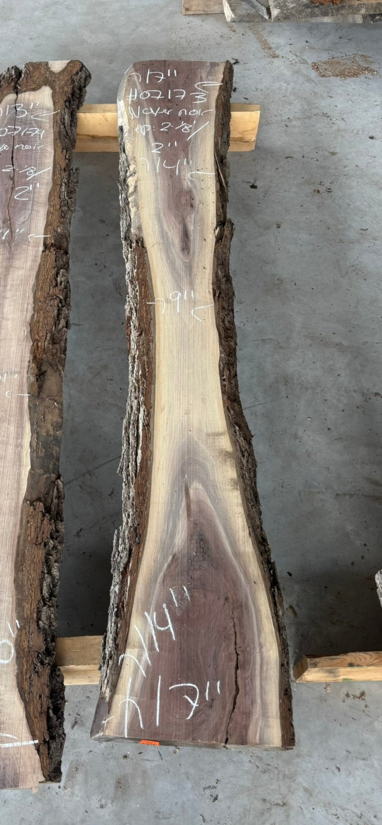 Planed Black Walnut Live Edge