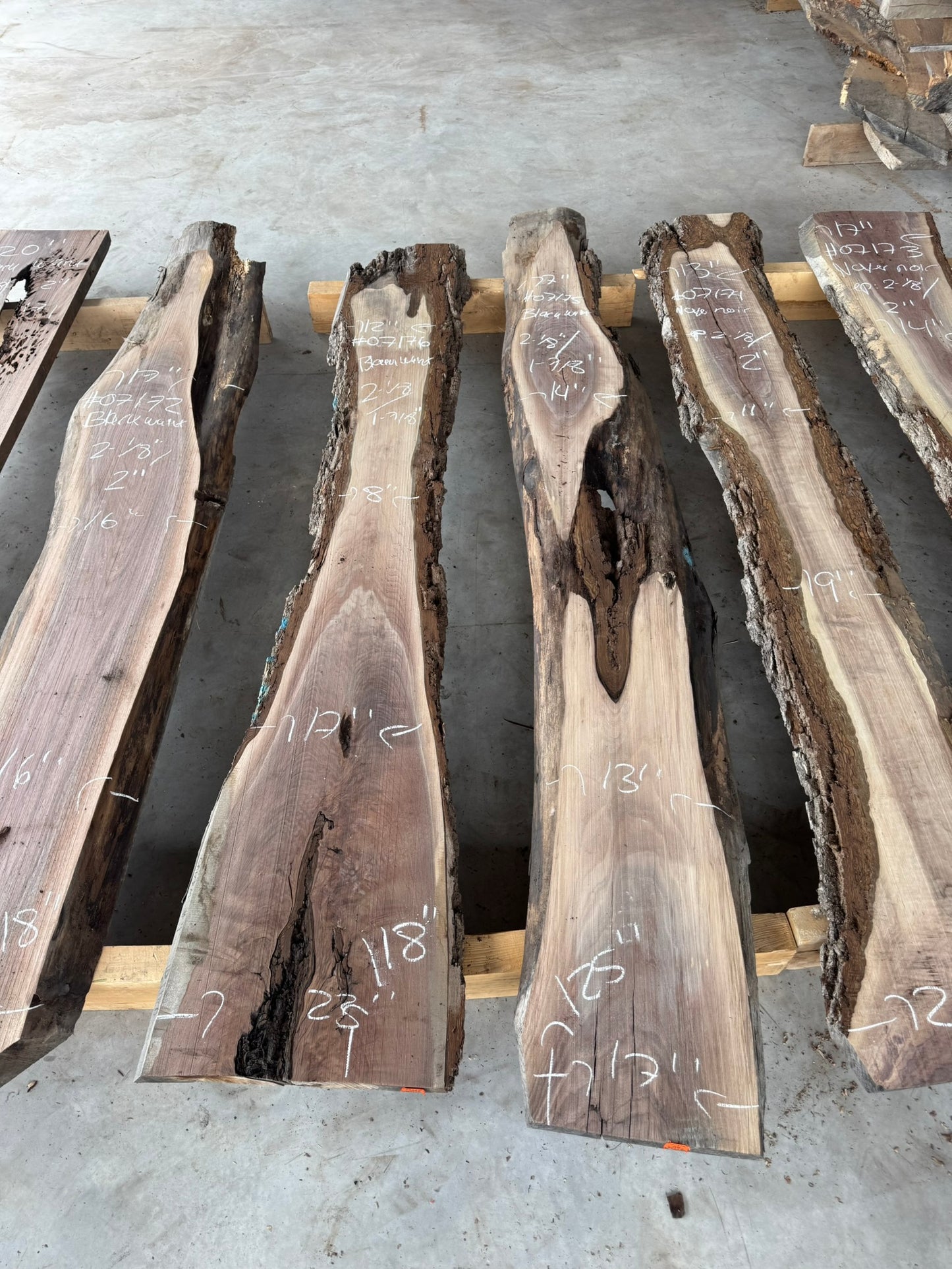 Planed Black Walnut Live Edge