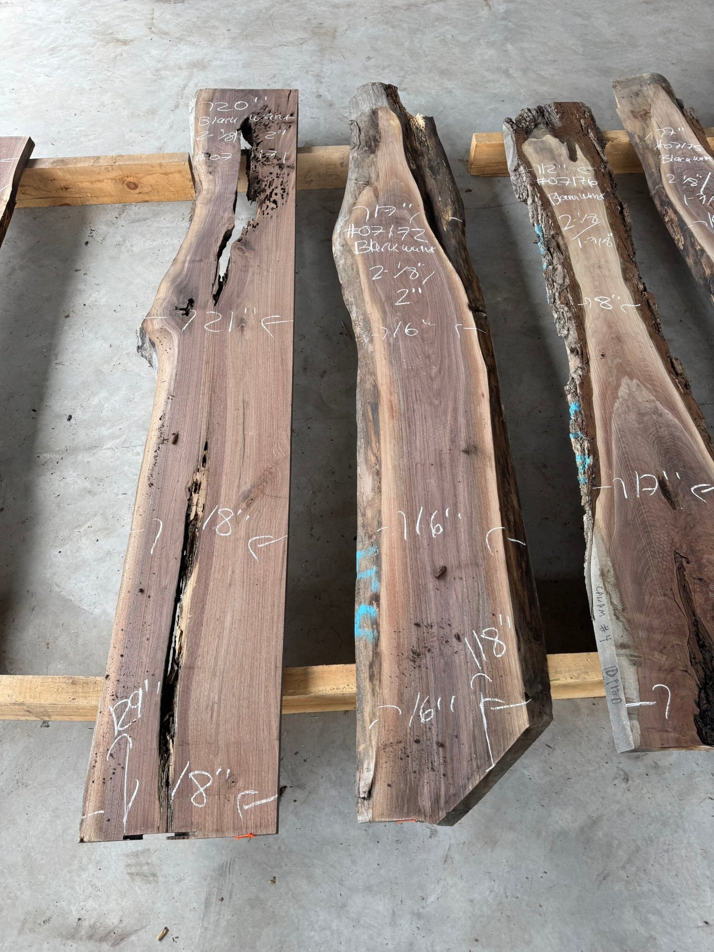 Planed Black Walnut Live Edge