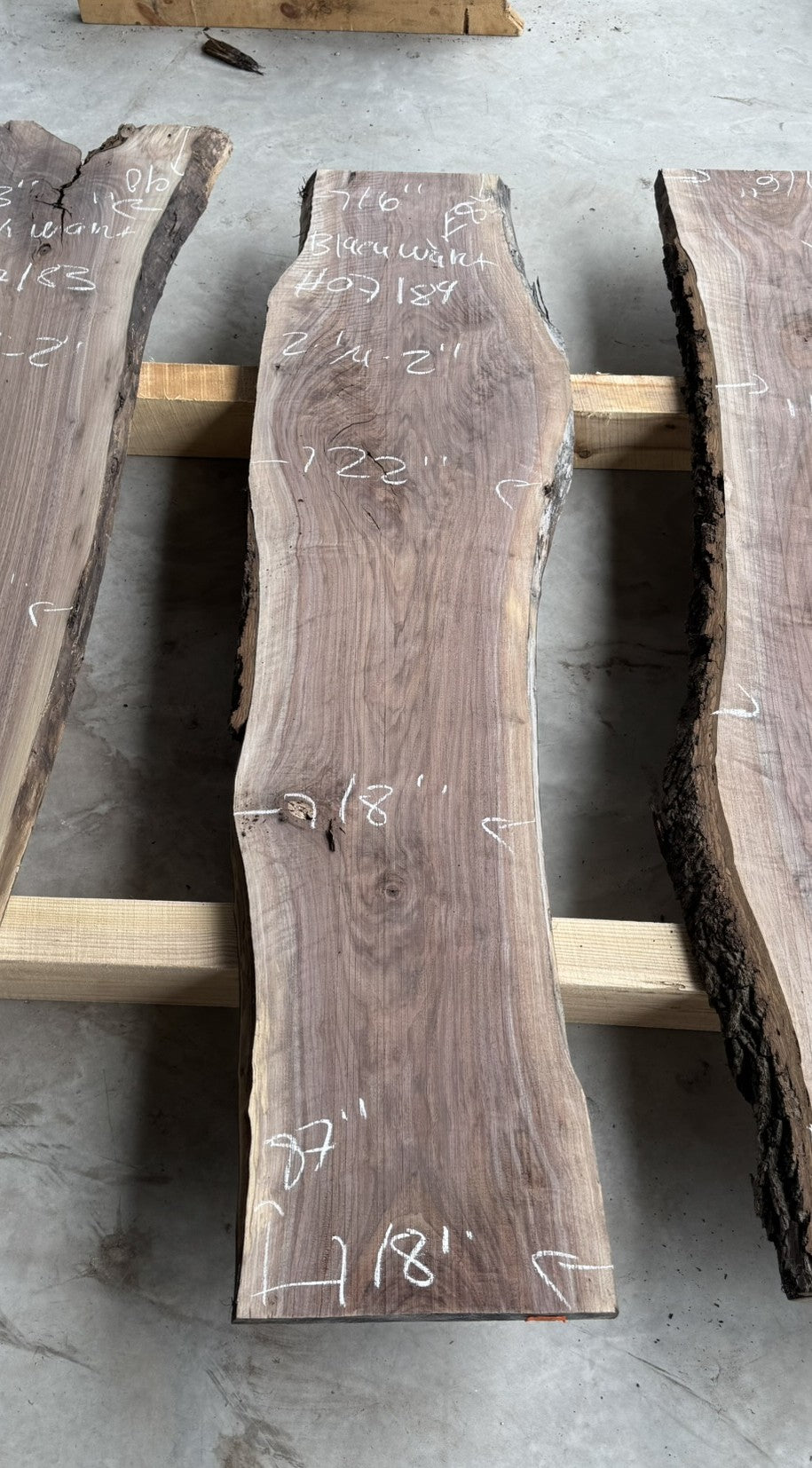 Small planed Black Walnut Liveedge