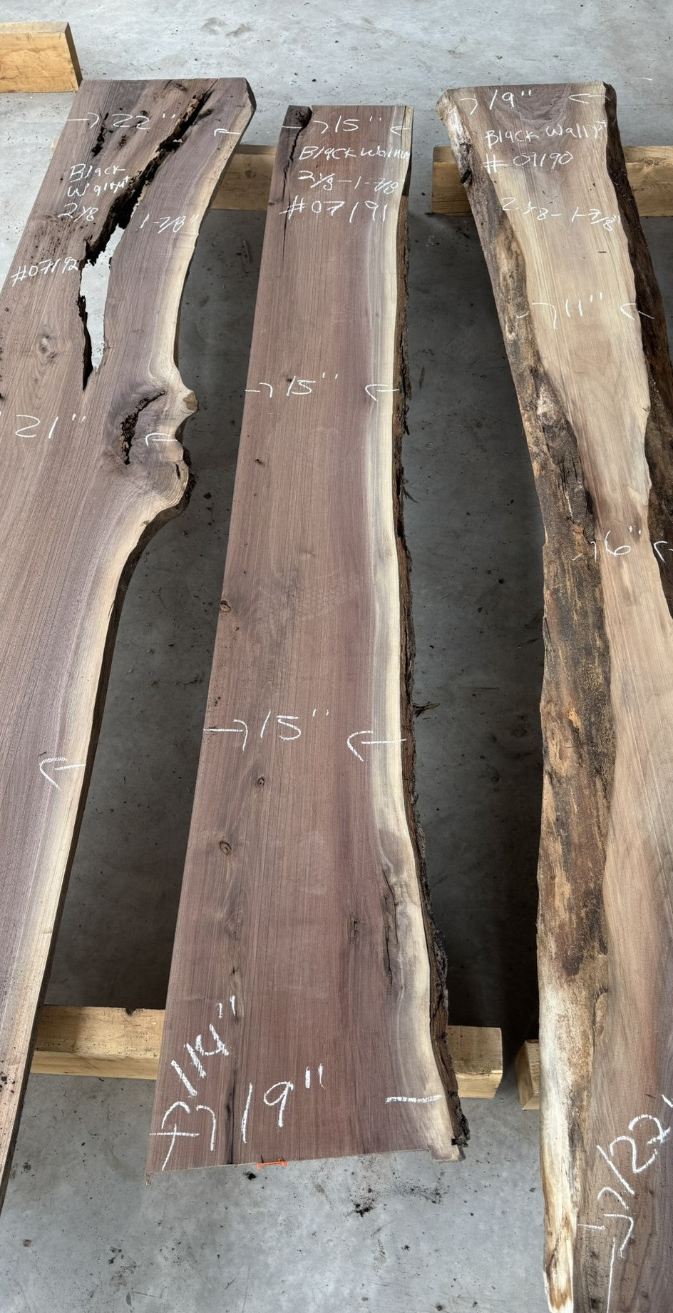 Small planed Black Walnut Liveedge