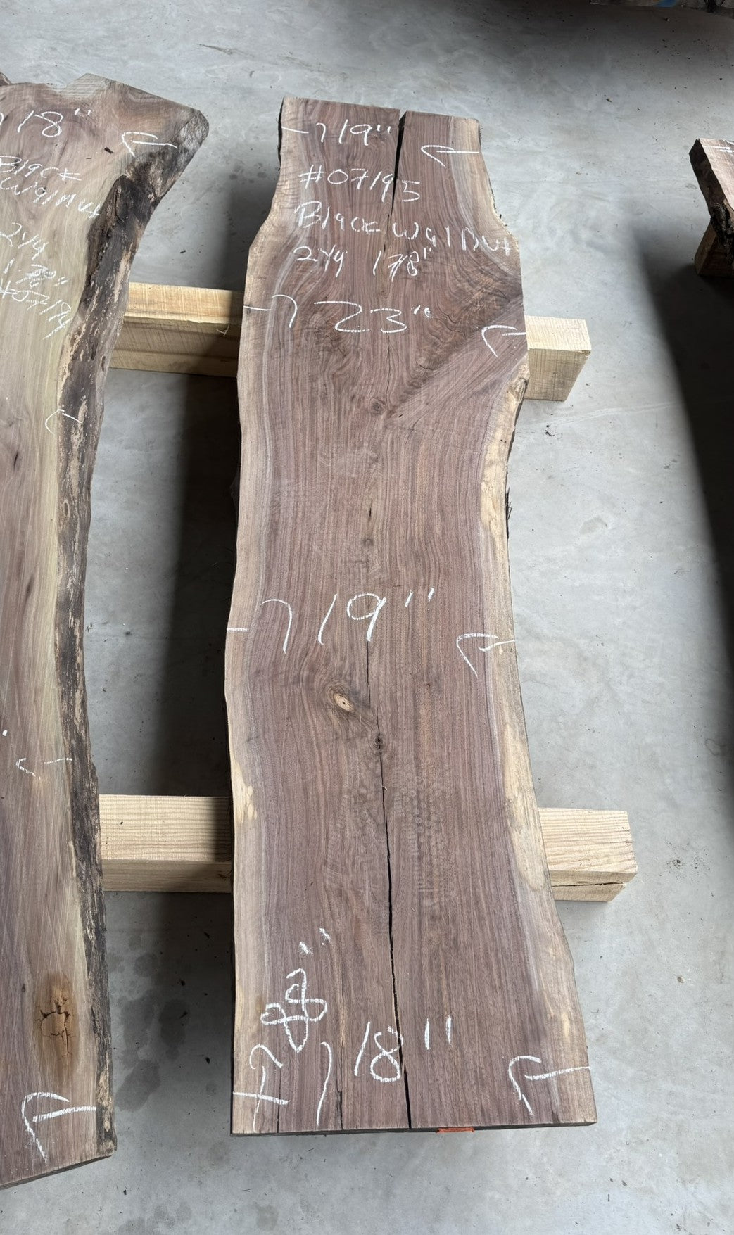 Small planed Black Walnut Liveedge