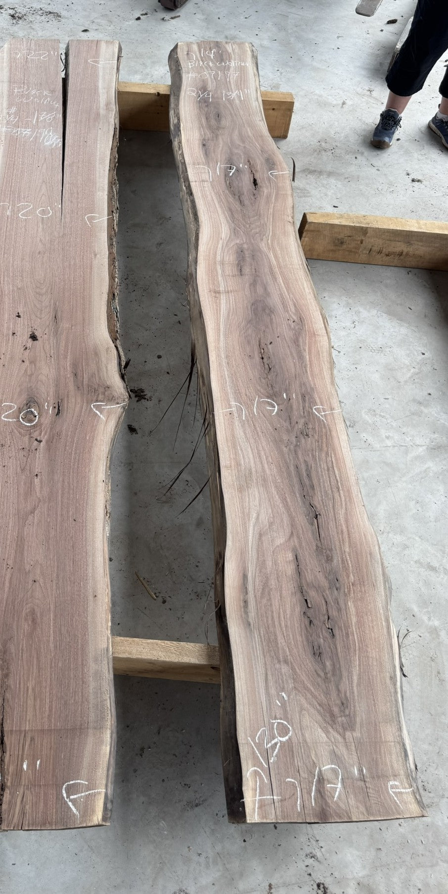 Small planed Black Walnut Liveedge