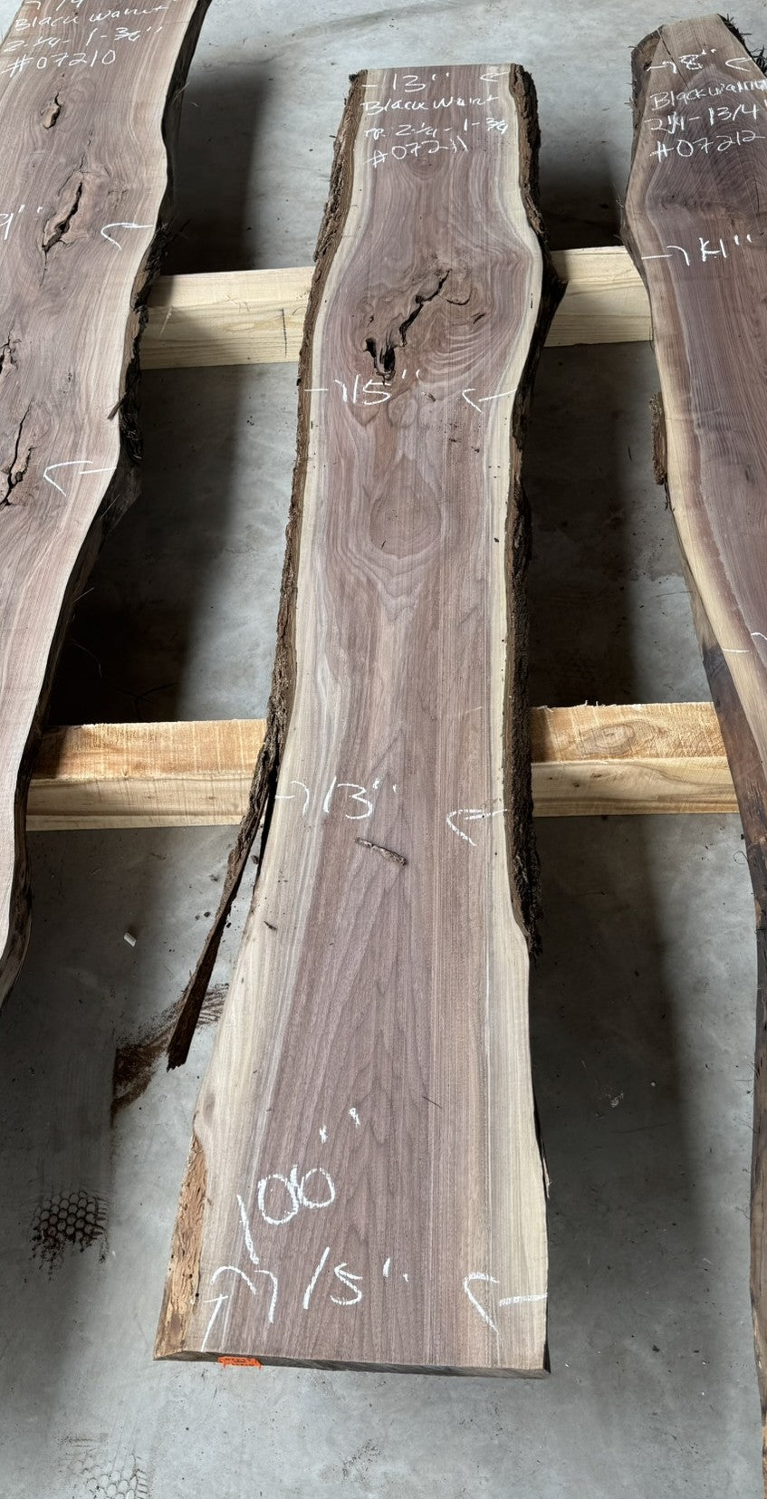 Small planed Black Walnut Liveedge