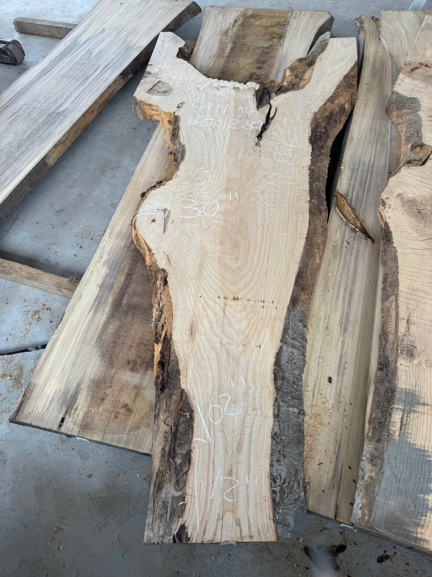 Curly Ash Slab