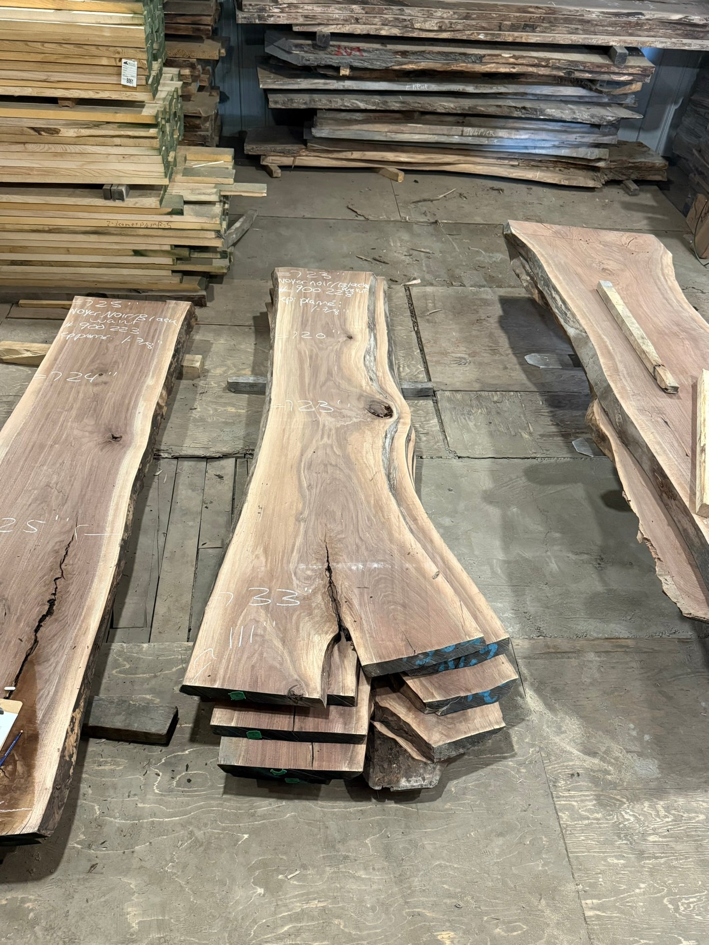 Planed Black Walnut Slab 