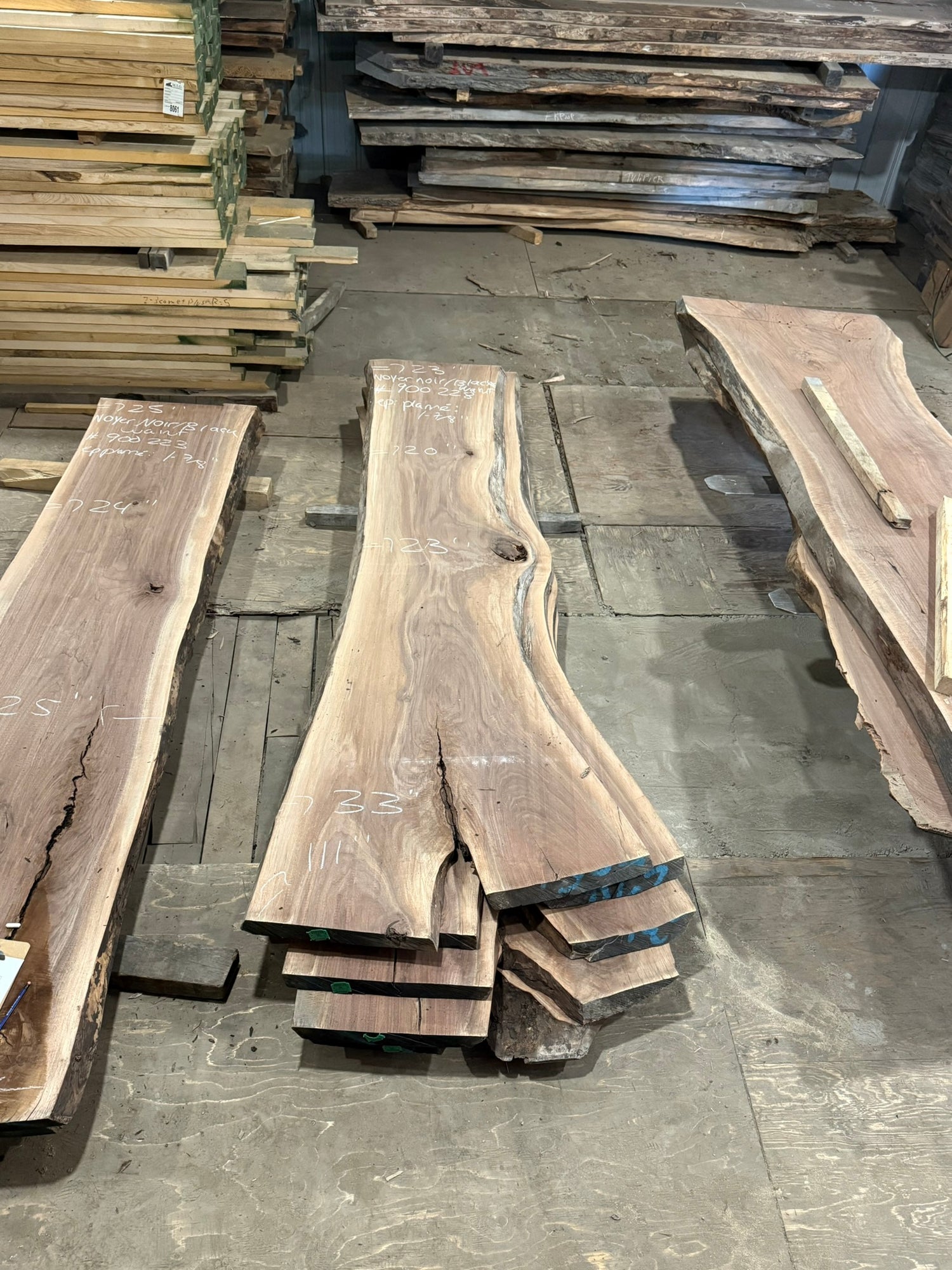Planed Black Walnut Slab 