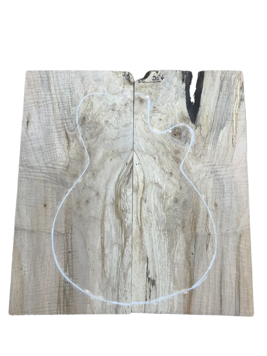 Sanded curly spolted ambrosia maple drop top (#DT-16)