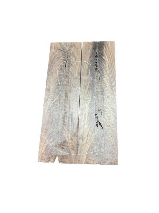 Sanded Black Walnut crotch drop top (#DT-27)