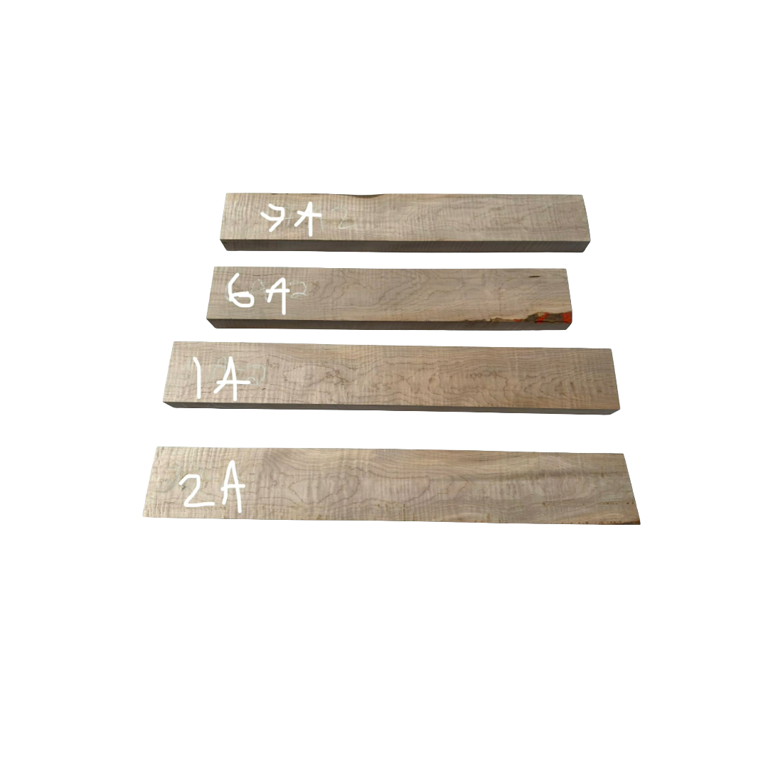 Curly Maple Guitar Neck Blanks – Premium Tonewood Selection