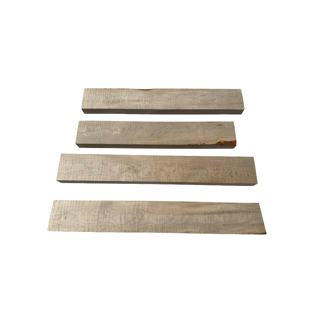 Curly Maple Guitar Neck Blanks – Premium Tonewood Selection